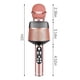thumbnail image 4 of Micrófono Bluetooth V5.0 Karaoke Micrófono inalámbrico LED recargable para computadora de teléfono, oro rosa Inevent EL001184-02, 4 of 7