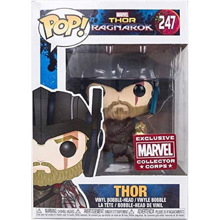 Funko Pop Vinyl Marvel Thor Ragnarok Collector Corps Thor With Helmet Figure 247