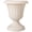 Beige, variant on PL10CP Classic Traditional Plastic Urn Planter Indoor/Outdoor, 15" x 13", Brushed Copper