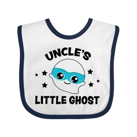 

Inktastic Cute Uncle s Little Ghost with Stars Gift Baby Boy or Baby Girl Bib