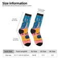 thumbnail image 2 of Sigee Colorful Summer Fruit Table for Contrast Design Soft Moisture-Wicking Socks Crew Casual Athletic Stretchy Loose Middle Tube Socks, 2 of 6