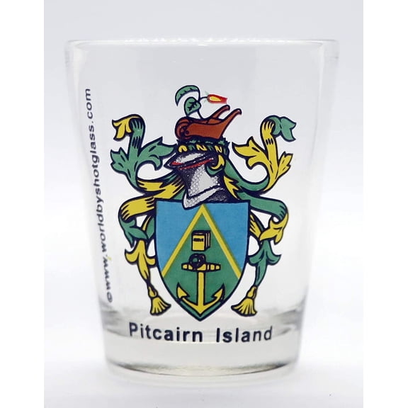 Pitcairn Coat of Arms shot glass