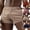 Khaki, variant on Stretch Corduroy Shorts for Men Casual Beach Button Zipper Shorts with Pockets Khaki XL