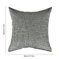 thumbnail image 3 of Btomtd 16" x 16" Square Cushion Pillow Covers, Plush Decorative Throw Pillow Covers for Sofa, Cozy Living Room and Bedroom Winter Pillow Cases, Dark Gray, 3 of 6