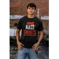 thumbnail image 4 of Massachusetts Funny Boston Accent MA Plus Size Crewneck Graphic Tee Shirt Brisco Brands 2X, 4 of 5