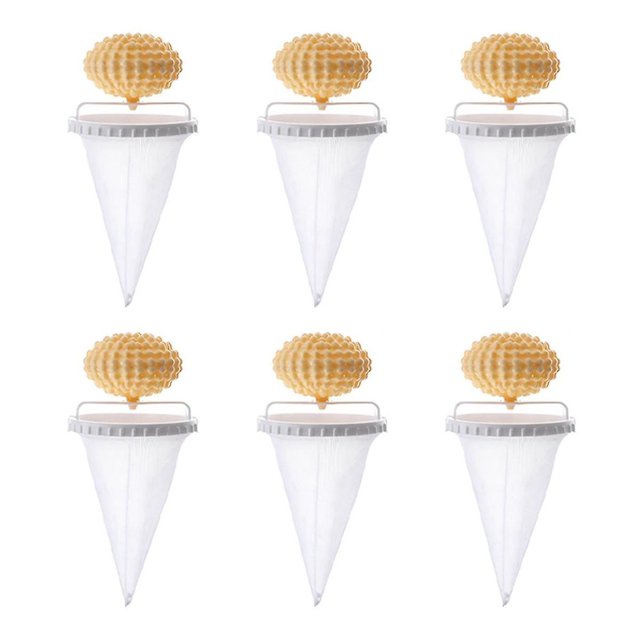 6 Pack Floating Hair Filtering Mesh Removal,hair Remover For Laundry,lint Catcher For Washing Machine C