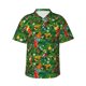 thumbnail image 1 of Fotbe Cute Christmas Stocking Bear Camisa Hawaiana para Hombre Unisex – Camisa Casual de Verano con Botones de Manga Corta de Algodón y Lino,Large, 1 of 7