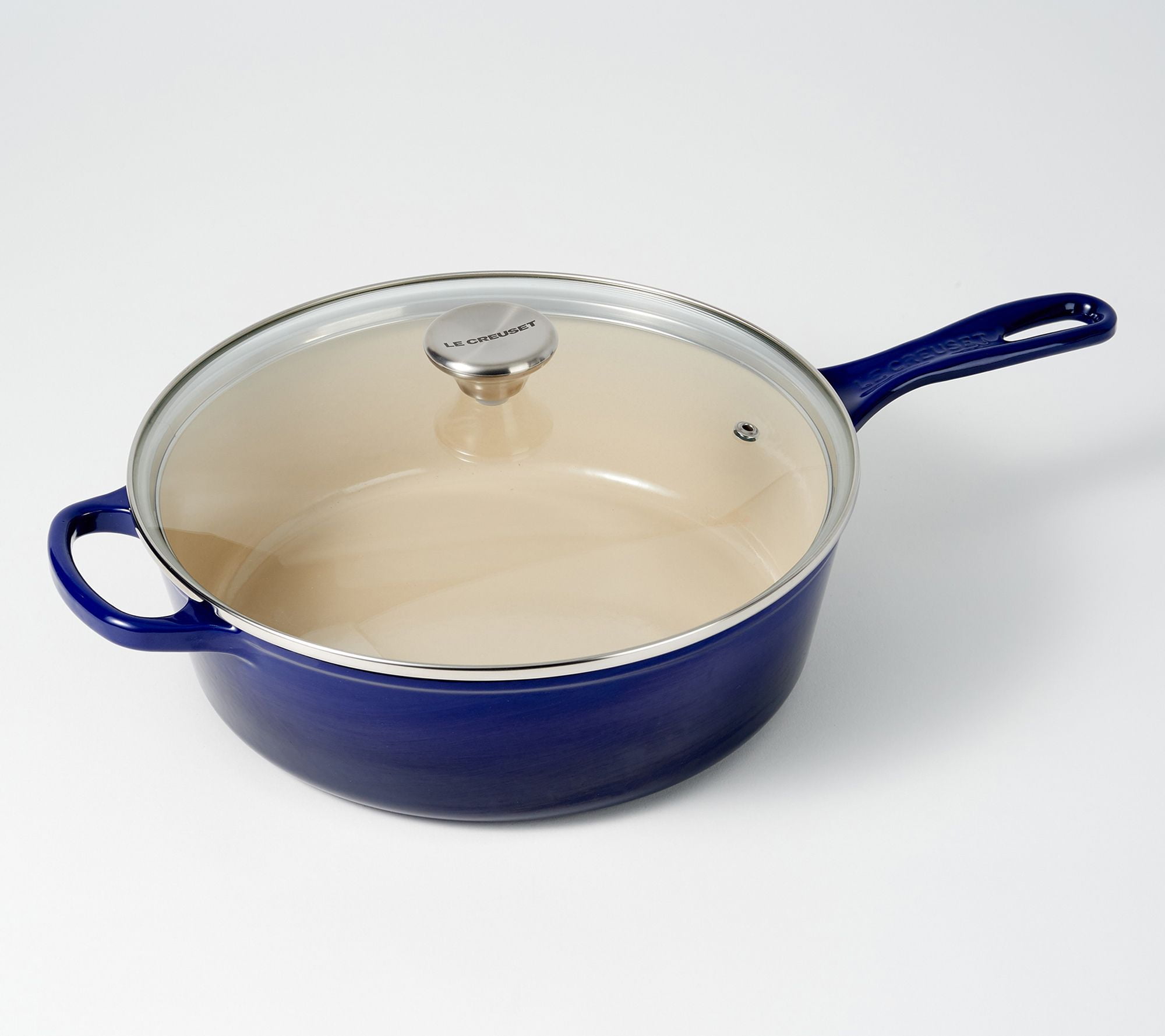 Vintage Le Creuset # 18 Enamel Ware Cast Iron Sauce Pan With Lid