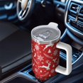 thumbnail image 6 of Christmas 40oz Tumbler– Stainless Steel Insulated Tumbler with Handle and Straw, Large Capacity Travel Cup for Hot & Cold Drinks, 6 of 7