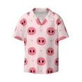 thumbnail image 3 of Goofa Pig Noses Printed Men's Casual Short-sleeved Shirt,Lightweight Breathable Button-down,Summer Casual men's top,Versatile Fashion shirt-X-Large, 3 of 7