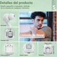 thumbnail image 4 of Audifonos Bluetooth Auriculare Inalambricos Transparente Led, 4 of 7