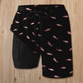 thumbnail image 2 of Womens Swim Shorts with Compresssion Liner 2026 Summer Casual Elastic Waist Leopard Print Board Shorts with Pockets Beachwear, 2 of 2