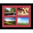 thumbnail image 2 of collage photo frame single mat with 4-5x7 openings and  black frame., 2 of 2