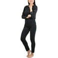 thumbnail image 6 of ToBeInStyle Women's Soft Velvet Long Sleeve Top and Bottom Thermal Set, 6 of 7