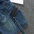 thumbnail image 5 of KAUOD Boys Streetwear Muti Pockets Baggy Jorts Y2k Vintage Wash Jean Shorts Fashion Pull On Hip Hop Kids Sport Shorts, 5 of 9