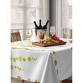 thumbnail image 6 of Sage Green Polka Dots Table Cloth, Waterproof Tablecloth for Rectangle Tables, Vintage Abstract Art Watercolor Reusable Washable Fabric Table Cover for Restaurant Kitchen Dining Tables 60"x102", 6 of 9