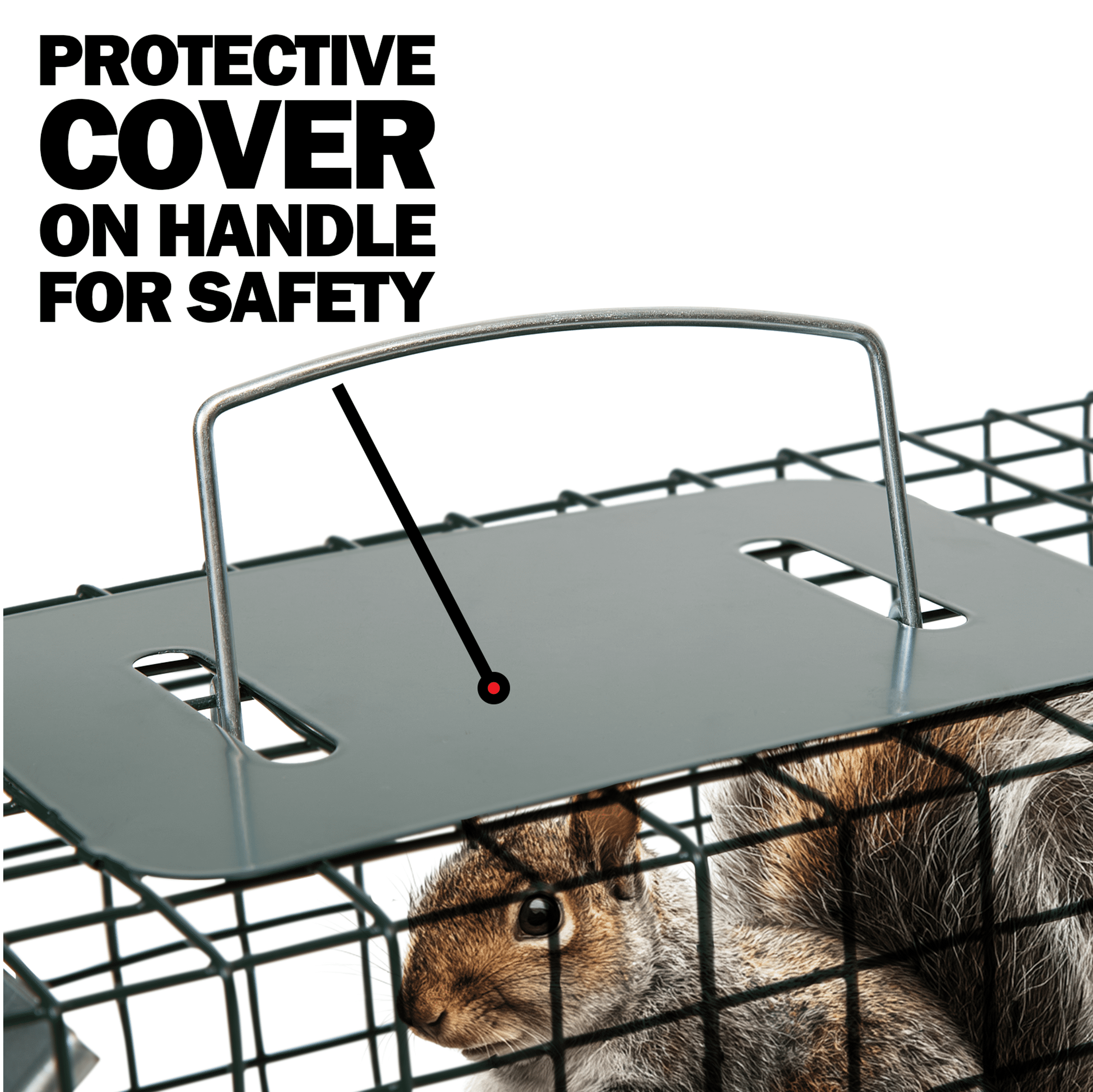 Humane Way SENTINEL 24 Inch Live Animal Trap - No Assembly Required - Safe Small Traps for All Animals - Cat, Squirrel, Rabbit, Rodent - 24"L x 7.5"W x 7.5"H