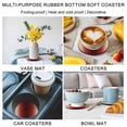 thumbnail image 5 of Dark Red Yellow Ombre Coasters Set of 2, Absorbent Coasters for Drinks, Farmhouse Modern Gradient Art Coaster for Desk Coffee Table Protection, Home Decor House Warming Gifts 4", 5 of 8