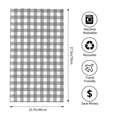 thumbnail image 4 of Kll Gray Checkboard Ultra Absorbent & Soft Hand Towels For Bath, Hand, Face, Gym And Spa-27.5x16in, 4 of 9
