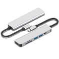 thumbnail image 1 of sweethay Tipo-c 6 en 1 USB Hub Equipo Lector de tarjetas Adaptador de transmisión Computadora Convertidor de señal de video Dispositivo Estaciones de acoplamiento para portátiles, 1 of 6