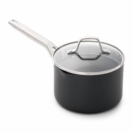 2.5qt Hard Anodized Nonstick Sauce Pan with Lid