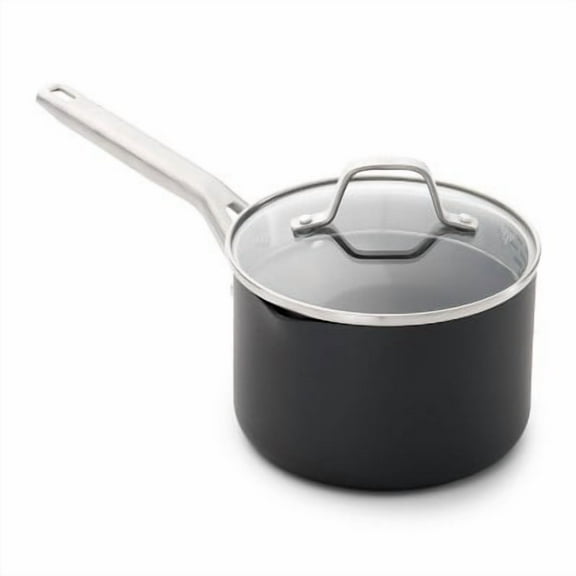 2.5qt Hard Anodized Nonstick Sauce Pan with Lid