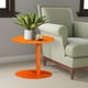 thumbnail image 3 of Mesa auxiliar moderna de metal para exteriores Table Benzara, naranja, 3 of 3