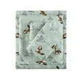 thumbnail image 5 of Intelligent Design Cozy Soft 4-Piece Full Cotton Flannel Printed Sheet Set, Seafoam Foxes, 5 of 6