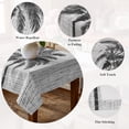 thumbnail image 5 of Black Palm Tree Table Cloth Waterproof Tablecloths, Tropical Summer Coastal Vintage Gray Tablecloth Dining Table Cover for Kitchen Party Tabletop Outdoor, Square Tablecloth 60x60 Inch, 5 of 9