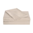 thumbnail image 4 of Belles & Whistles 4 piece Satin Sheet Set, Queen, Ivory, 4 of 8