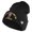Black, variant on U.S. Army 86th Infantry Brigade Combat Team Logo Embroidered 12 Inch Solid Knit Cuff Long Beanie Made in USA - Navy OSFM