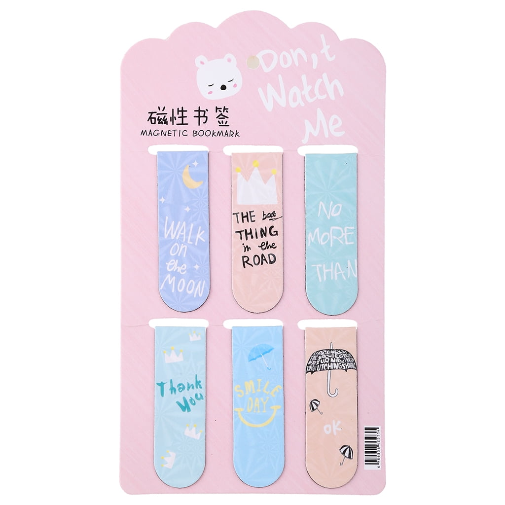 HGYCPP 6x Book Markers Creative Teacher's Gift Kid Student