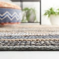 thumbnail image 4 of SAFAVIEH Vintage Leather Kensington Striped Area Rug, Grey/Natural, 5' x 8', 4 of 8