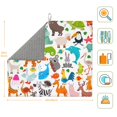 thumbnail image 2 of Dish Drying Mat, Animals Highly Absorbent Drying Matt Kitchen Counter, Dish Mat Drying Pad Dishes Drainer Mats for Kitchen Counter or Sink, 16 x 18 inch, 2 of 6
