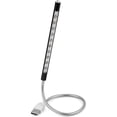 thumbnail image 2 of Light Laptop Lamp USB LED 5V 1W 10 LED Long Gooseneck Touch Dimmer Lamp Notebook Keyboard Night Light Black, 2 of 8