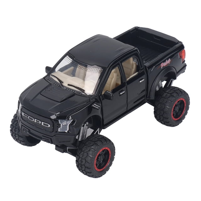 Camioneta de aleación, simulación de juguete, duradera, segura, interesante, decorativa, modelo de camioneta para niños, color negro