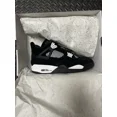 thumbnail image 1 of Ni-k-e Air Jordan 4 Retro Black/White Thunder Size 11 FQ8138-001, 1 of 6