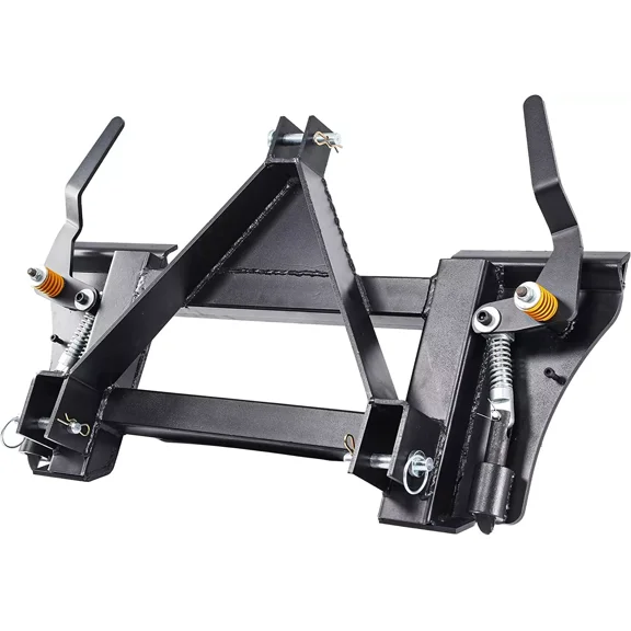 HTGHTG 3 Point Skid Steer Quick Tach Conversion Adapter Fit for 3 point Cat 1 Tractor 2200lbs