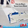 thumbnail image 5 of LOLA Rola PET Hair Remover Sticky Mop, Giant Floor Lint Roller, 9" x 3.5", Extender Handle, LARGEST HEAD, Traps hair, Dust, Dirt, Extra Sticky Sheets, 5 of 8