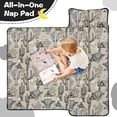 thumbnail image 4 of Highland Cow and Cactus Print Teens Toddler Nap Mat with Pillow, Sleeping Mat Bag for Preschool Daycare 50"x20", 4 of 6