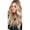 Ombre Blonde, variant on XIAQUJ Womens Curly Long Wig Hair Wavy Ombre Blonde Natural Synthetic Full Wigs Wigs for Women Ombre Blonde