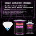 thumbnail image 2 of Restoration Shop Chassis Black (Gloss) Acrylic Urethane Auto Paint Complete Quart Paint Kit, Single Stage High Gloss, 2 of 5