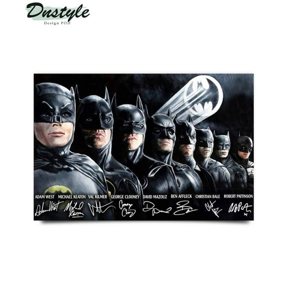 Batman actors signature poster - Dnstyles 11 x 17 Inch Poster