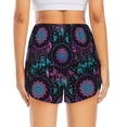 thumbnail image 2 of Lsque Dreamcatcher With Feathers Printed Women's Running Shorts with Liner Pockets,Elastic Quick Dry Workout Athletic Gym Yoga Shorts,Womens High Waist Shorts-, 2 of 9