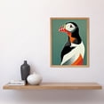 thumbnail image 2 of Bright Bold Colourful Atlantic Puffin Bird Portrait Art Print Framed Poster Wall Decor 12x16 inch, 2 of 5