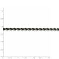 thumbnail image 2 of 925 Sterling Silver Twisted Ruthenium plating Fancy Lobster Closure Ruthenium 4mm Rope Chain Necklace 20 Inch Chain Neck, 2 of 2