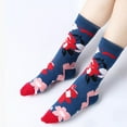thumbnail image 5 of Bibifish Geometric Print Socks For Mens Womens Novelty Mid Calf Socks Colorful Floral Printed Socks Funky Unisex Crew Socks, 5 of 5