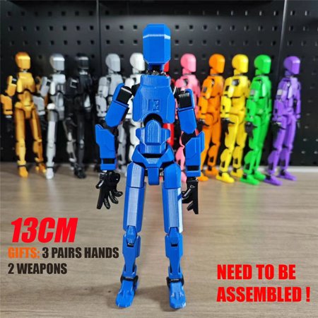 13cm Multi-Jointed Movable Shapeshift Robot 3D Printed Mannequin Dummy 13 Character Figures Toys Kids Adults