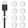 thumbnail image 3 of ZHAOCHENG paquetes (blanco) Cable de datos de escritorio Hub Almacenamiento Administrador de cables Dispositivo de fijación de cables enrollados Combinación de tarjetas de línea porosa, Clips de almac, 3 of 5