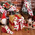 thumbnail image 4 of 2 Rolls Wired Ribbon Christmas Tree Burlap Ribbon Green Red Glitter Polka Dot Sparkly Christmas Tree Decoration DIY Bows Wreath 2.5 Inch X 6 Yard Per Roll, 4 of 6